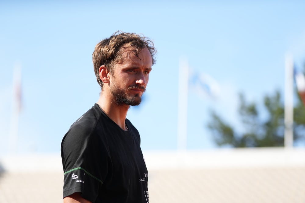 Daniil Medvedev, practice, Roland-Garros 2022