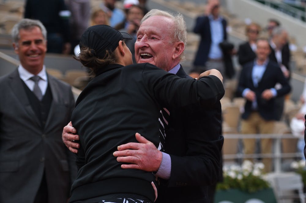 Ashleigh Barty and Rod Laver