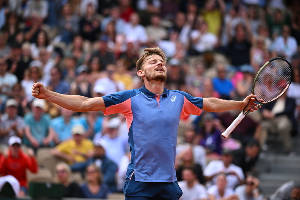 David Goffin, Roland-Garros 2022, Simple Messieurs, 2eme Tour, Photo