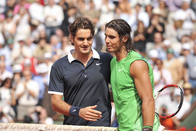Roger Federer & Rafael Nadal / Finale Roland-Garros 2008