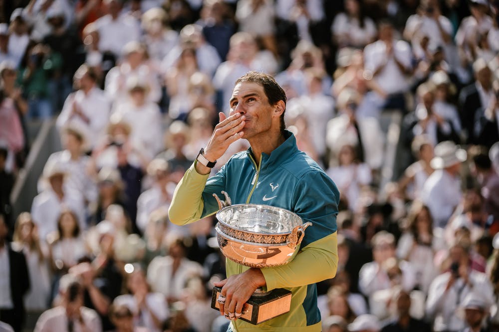 Rafael Nadal, finale, trophée, Roland-Garros 2022