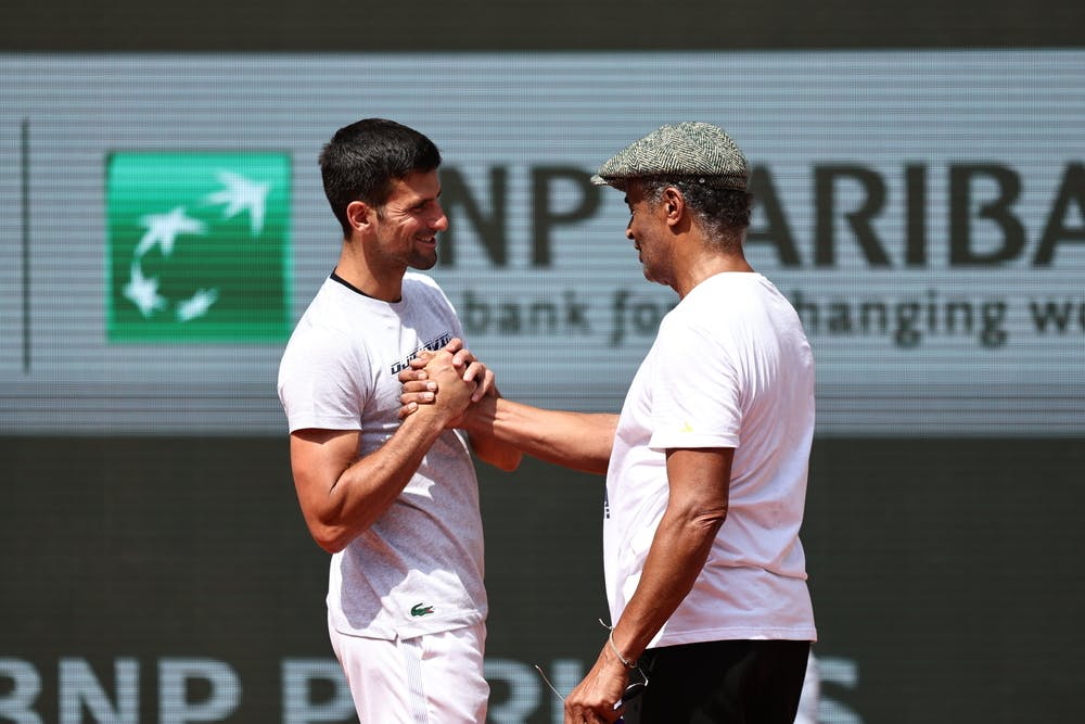 Novak Djokovic, Yannick Noah, journée Yannick Noah, Roland-Garros 2023