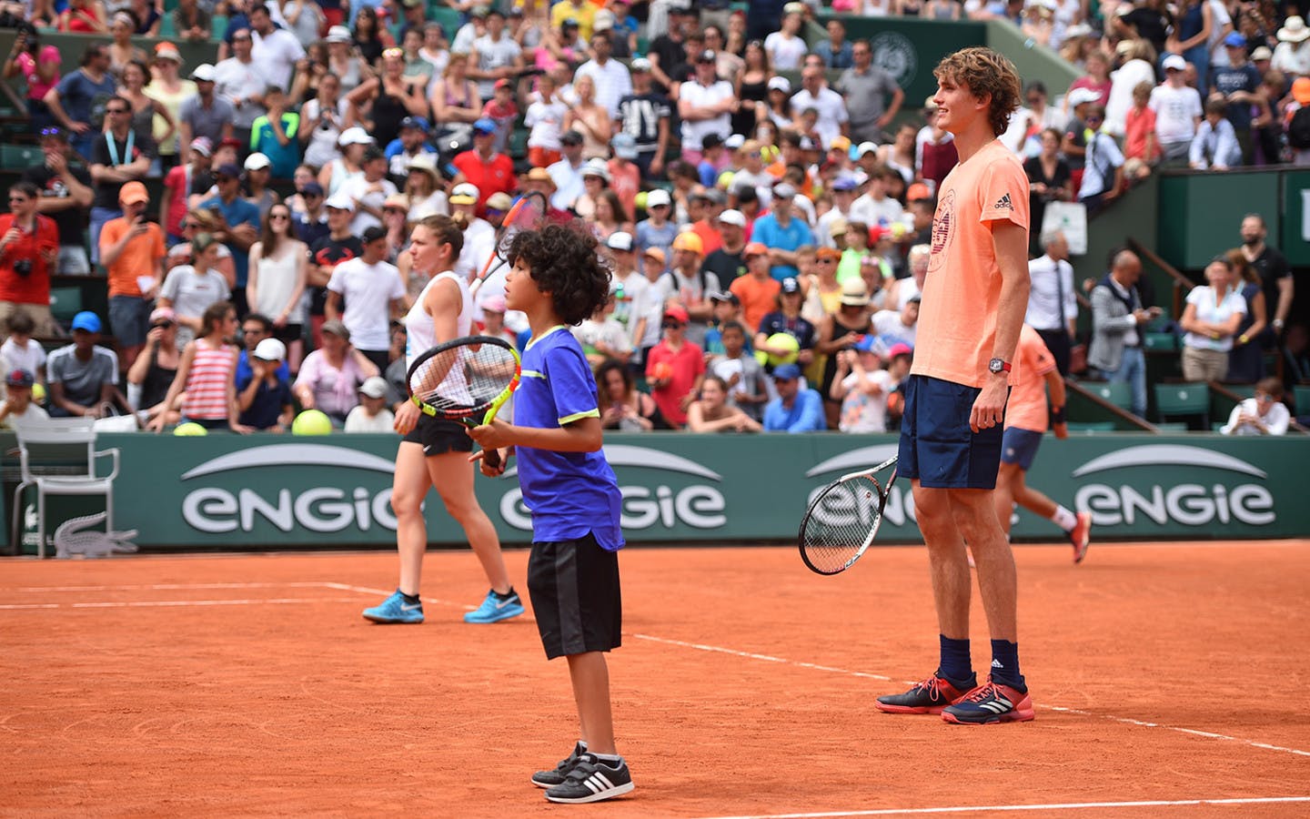 Alexander Zverev et Simona Halep enfant de Roland-Garros 2018