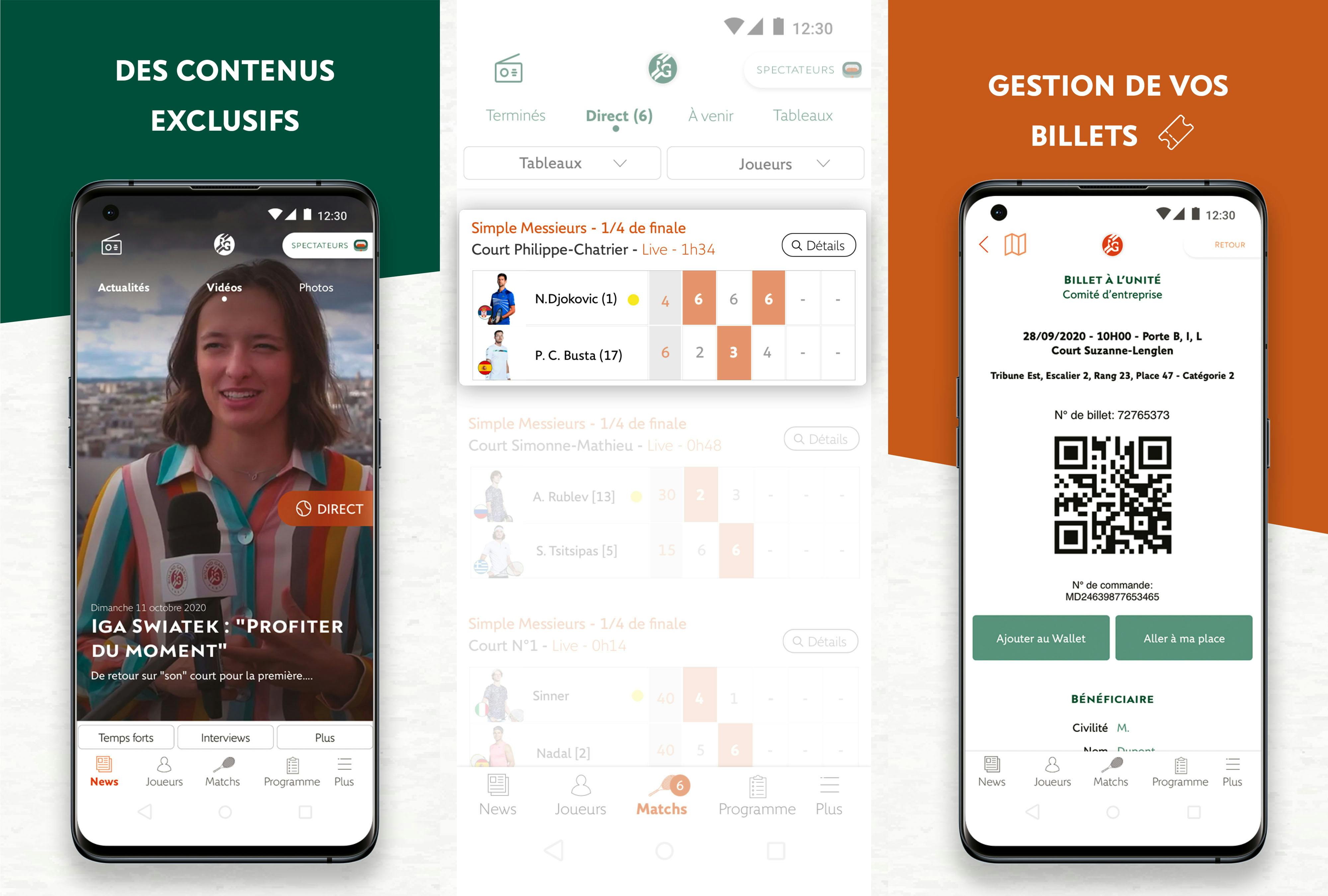 Découvrez les nouveautés de l’application Roland-Garros 2021 - Roland