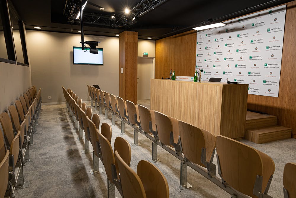 Salle conférence de presse Roland-Garros