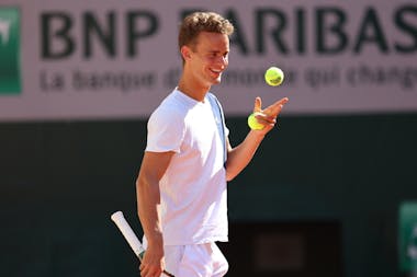 Luca van Assche, Roland-Garros 2023, practice