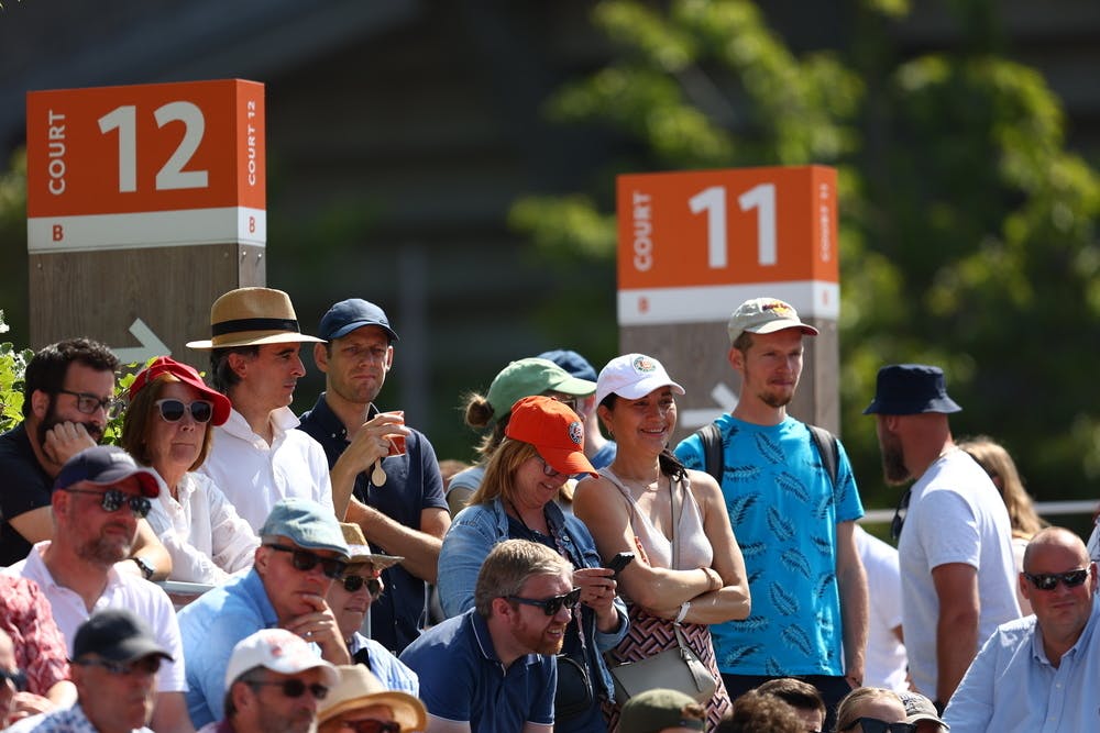 Spectators, first round, Roland-Garros 2023