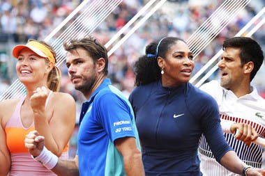 Maria Sharapova Stan Wawrinka Serena Williams Novak Djokovic les points d'interrogation de la saison de terre battue Roland-Garros.