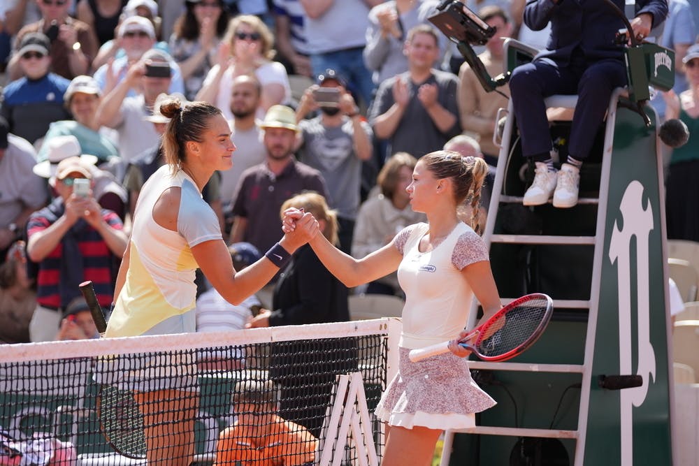 Aryna Sabalenka, Camila Giorgi, Roland-Garros 2022, Simple Dames, 3eme Tour