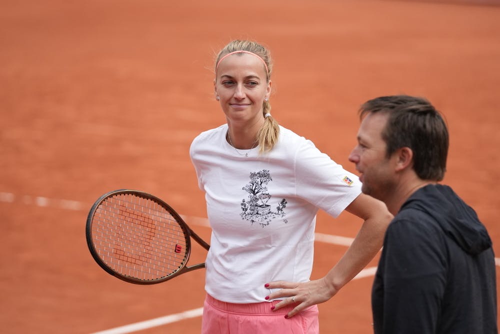 Petra Kvitova, entraînements, Roland-Garros 2023