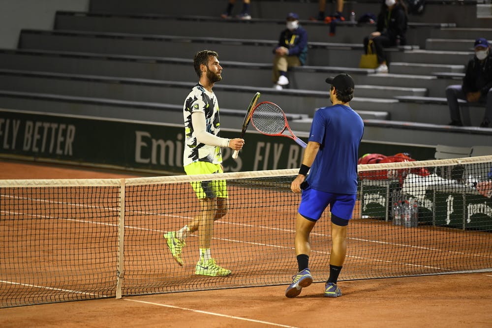 Quentin Halys, Marcos Giron, Roland-Garros 2020, 1er tour