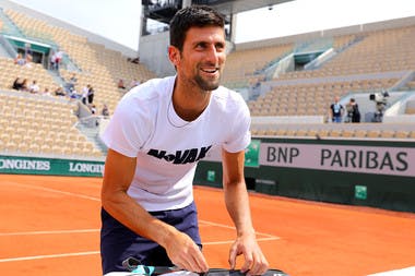 Roland-Garros 2018, Novak Djokovic, entraînement, practice