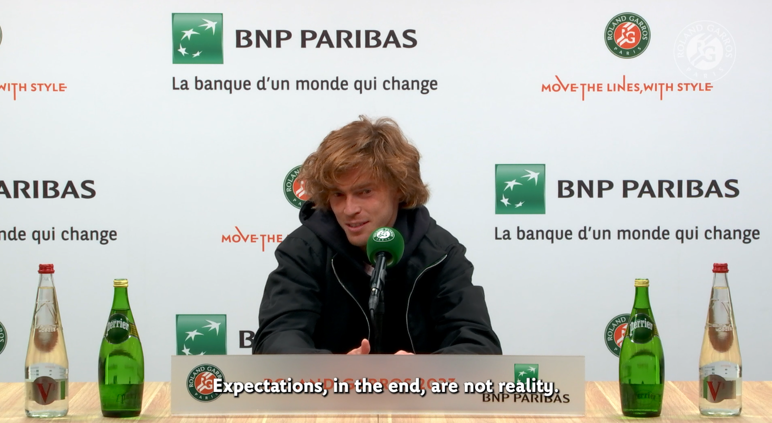Andrey Rublev, Roland-Garros 2023, press conference first round