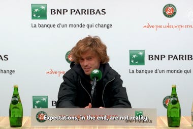 Andrey Rublev, Roland-Garros 2023, press conference first round