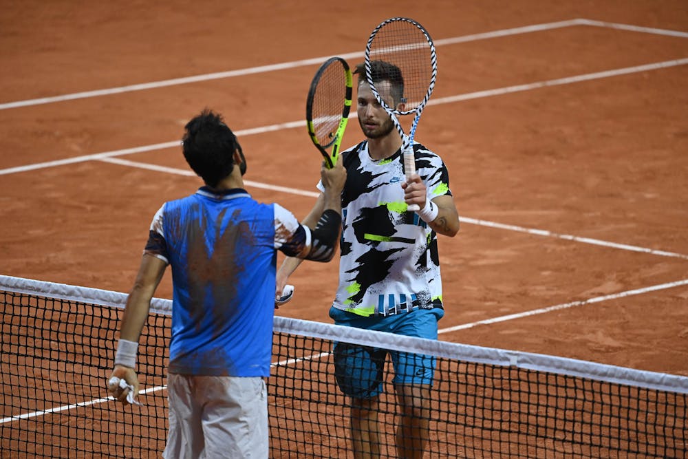 Corentin Moutet Lorenzo Giustino Roland-Garros 2020