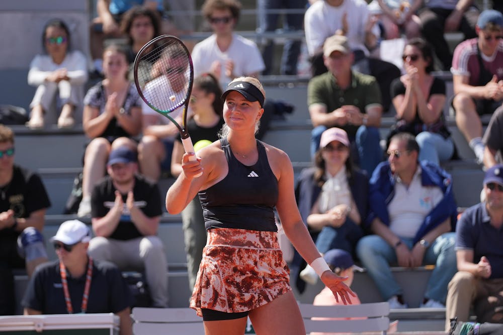 Clara Tauson, 3e tour, Roland-Garros 2023 