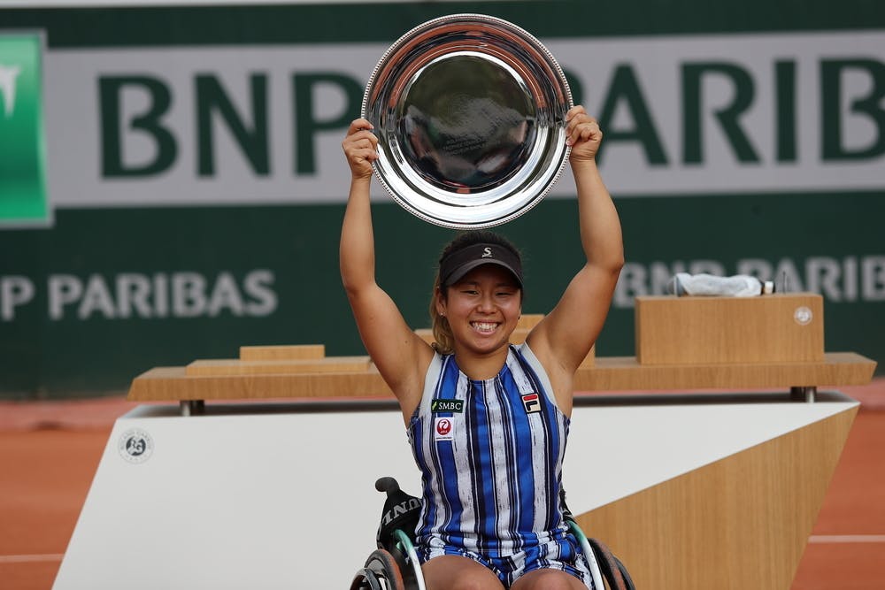 Yui Kamiji, Roland-Garros 2020, finale, trophée