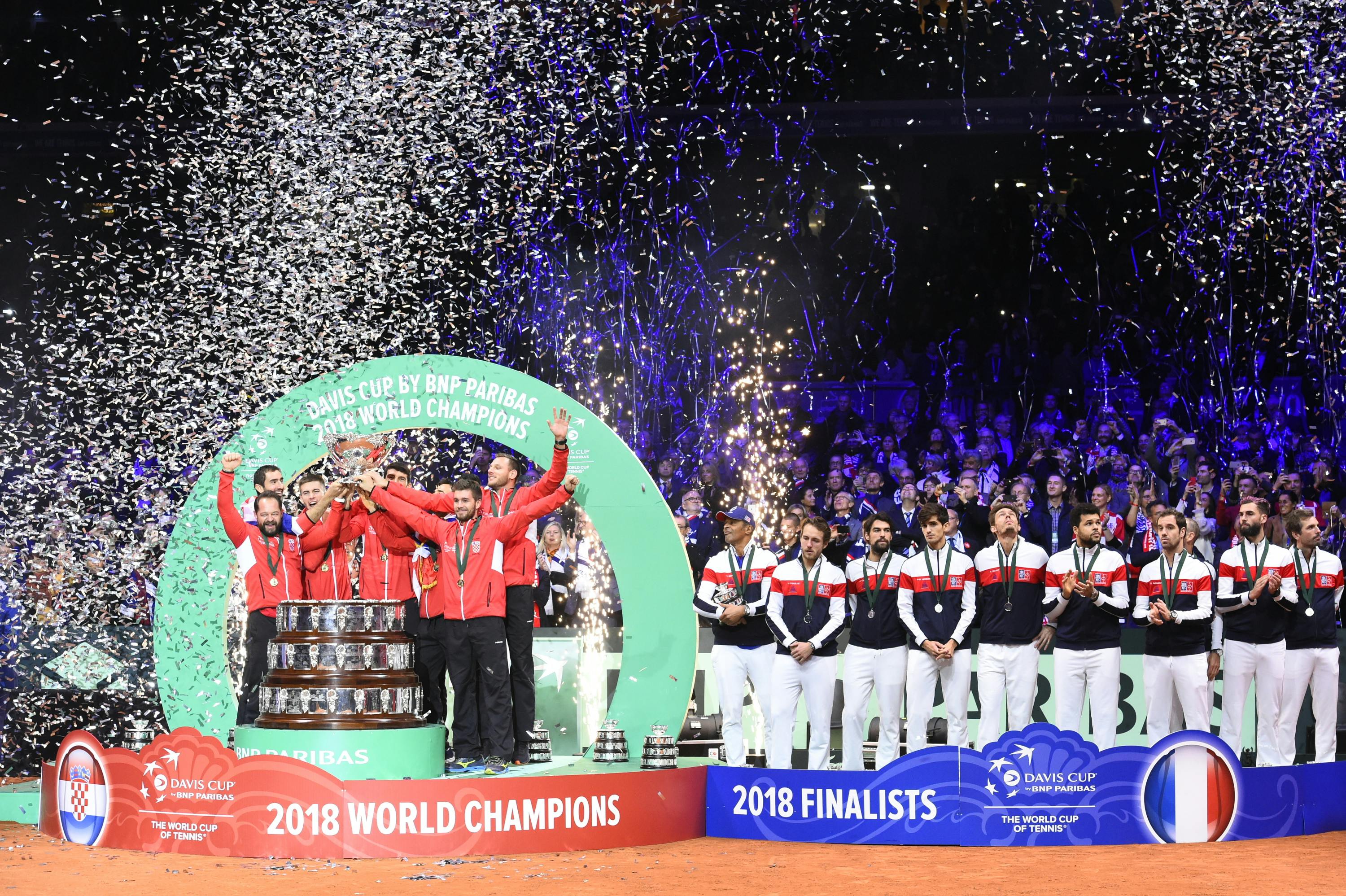 Croatia wins the 2018 Davis Cup final against France