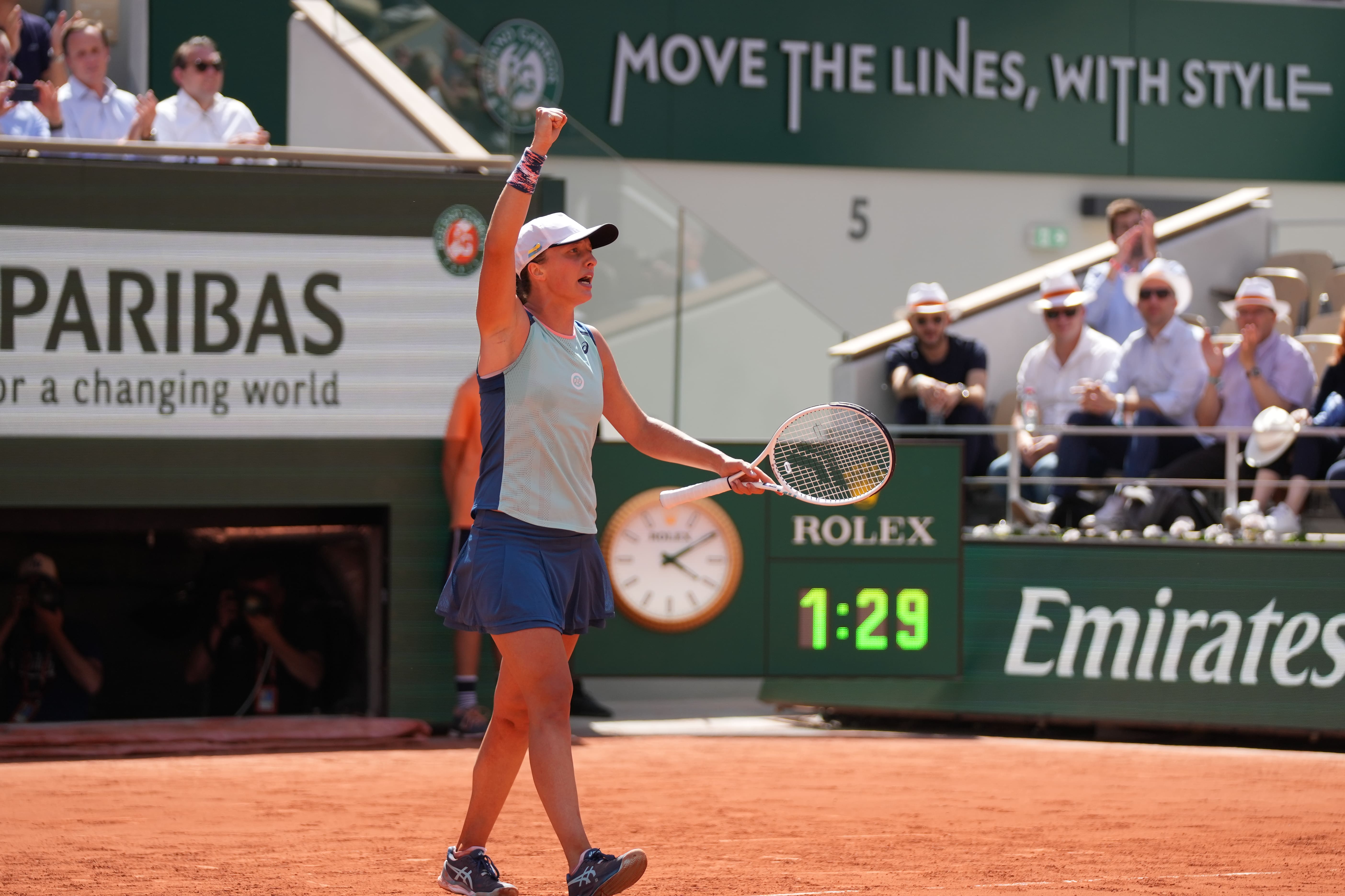 Iga Swiatek, quart de finale, Roland-Garros 2022