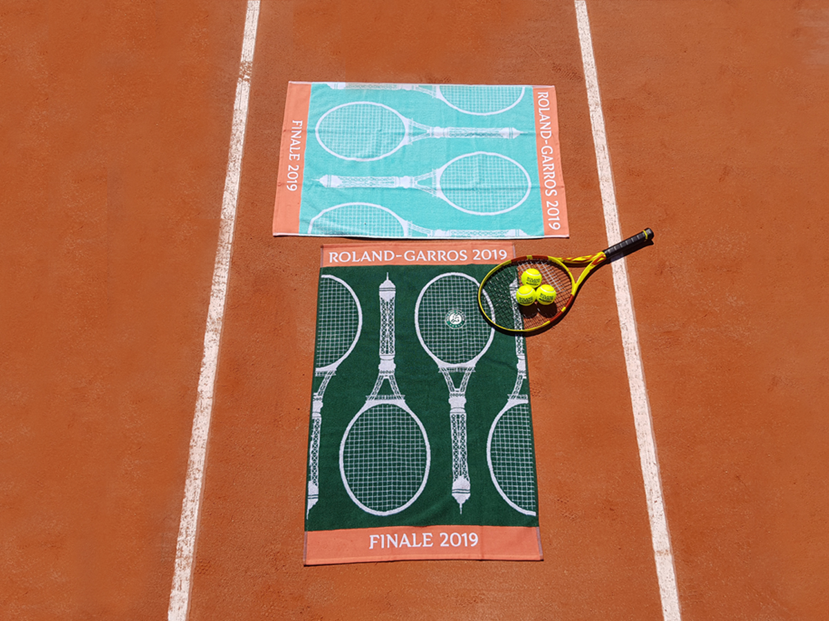Roland Garros 2020 On Court Tennis Hommes Serviette Sport Serviette 
