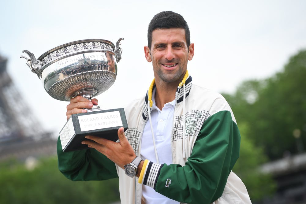 Novak Djokovic, Roland-Garros 2023, trophy shoot