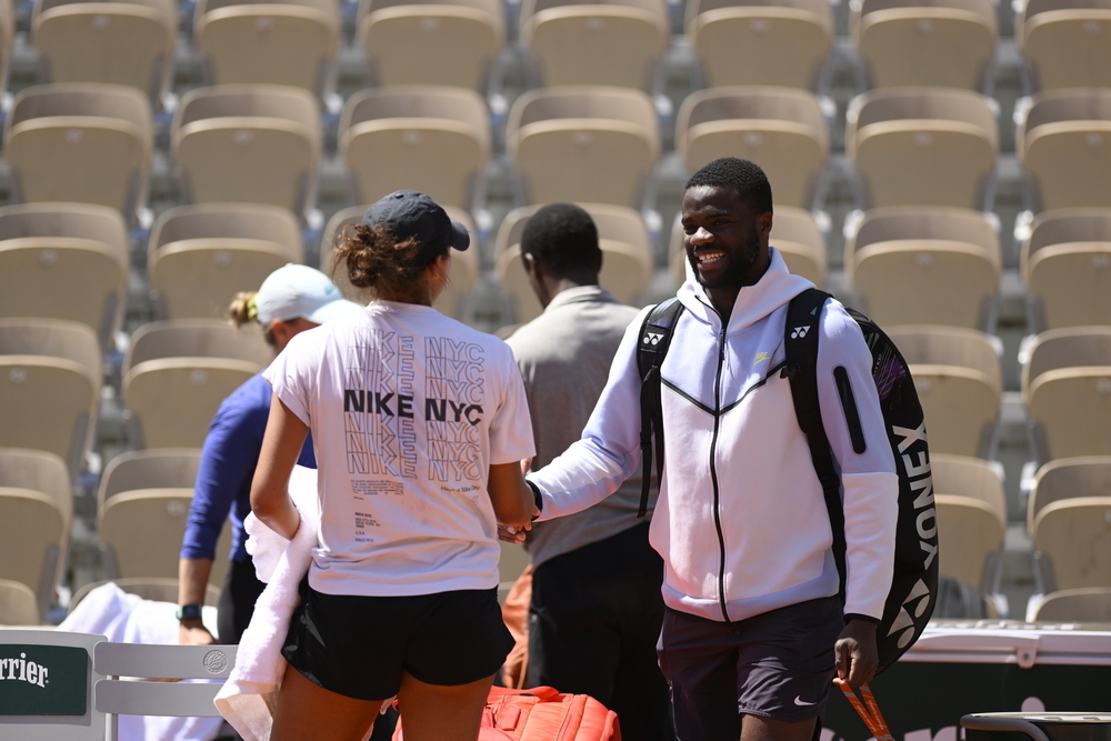 Frances Tiafoe, Madison Keys, Roland-Garros 2023, practice
