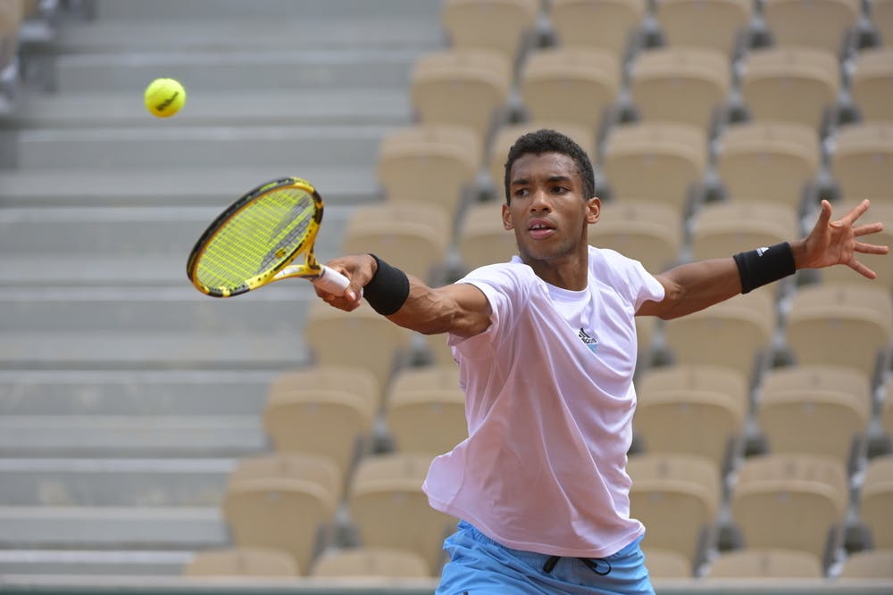 Félix Auger-Aliassime, entraînement, Roland-Garros 2022, 19/05/2022