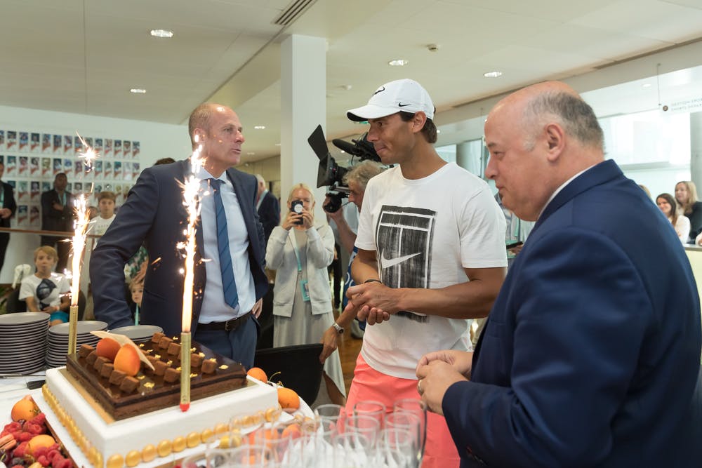 Guy Forget, Rafael Nadal et Bernard Giudicelli