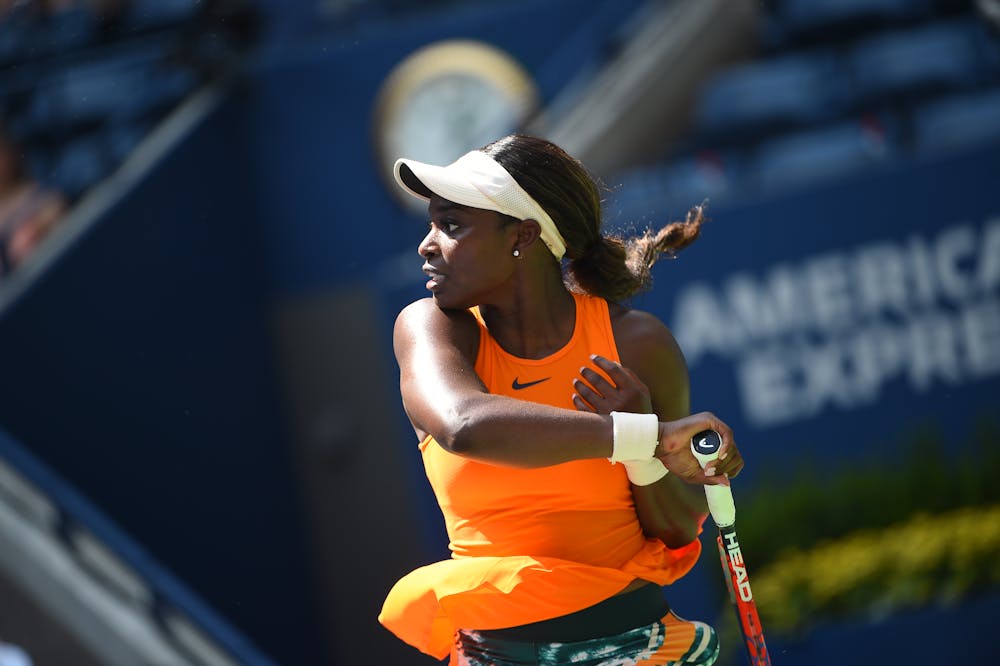 Sloane Stephens in the second round of the US Open 2018