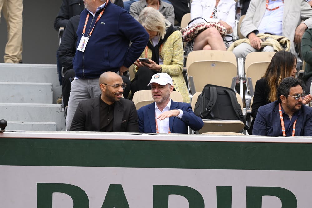 Thierry Henry, Roland Garros 2022, fourth round, Court Suzanne-Lenglen