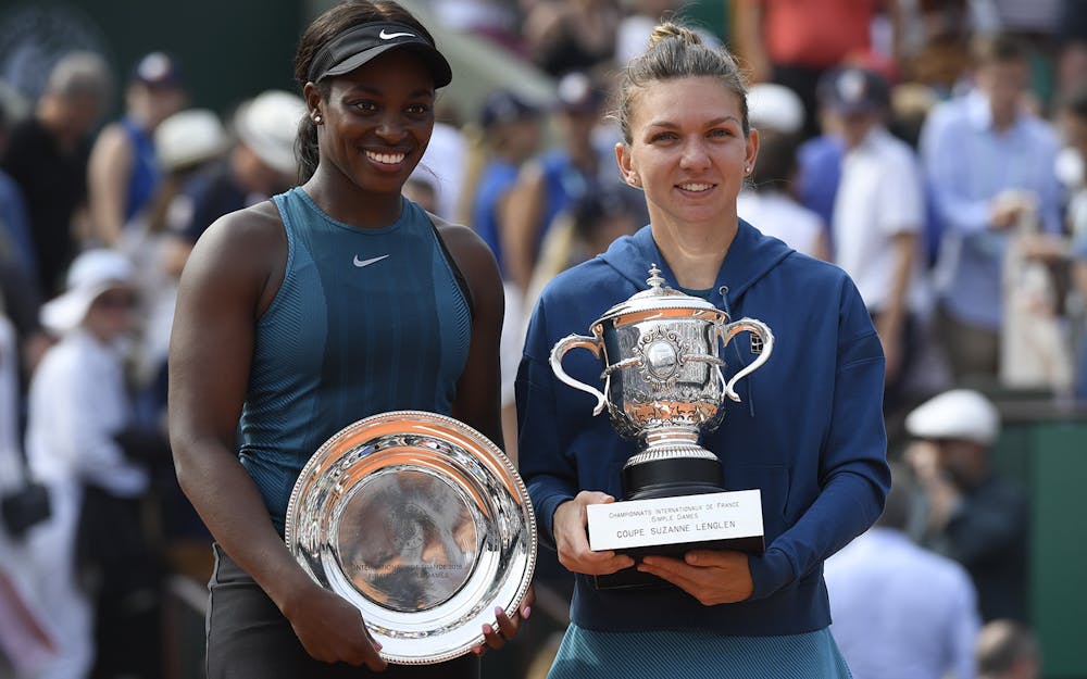 Sloane Stephens et Simona Halep, Simple dames Roland-Garros 2018
