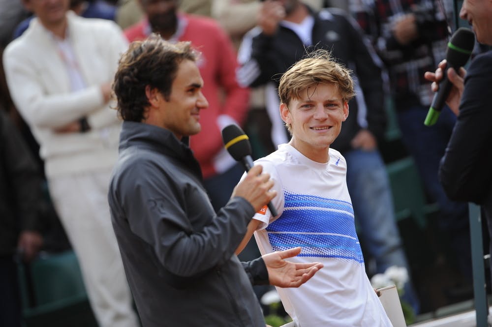 David Goffin and Roger Federer first meeting ever at Roland-Garros 2021