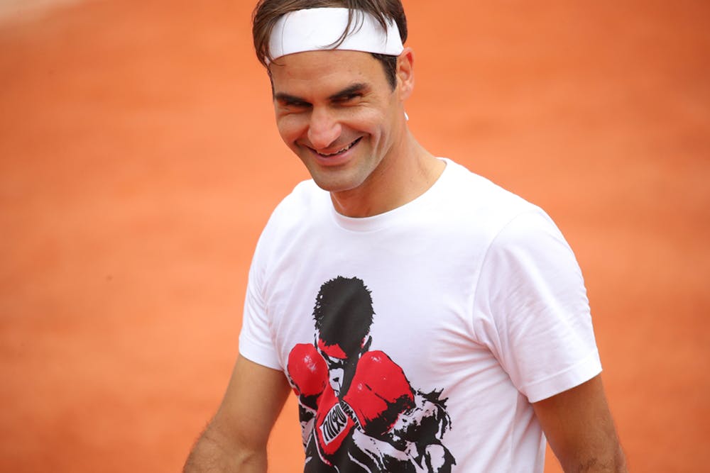 Roger Federer - Roland-Garros 2019 first practice