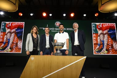 Novak Djokovic / Tirage au sort Roland-Garros 2022