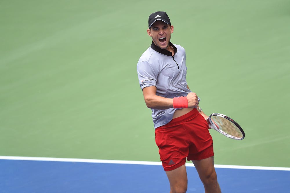 Dominic Thiem roaring US Open 2018
