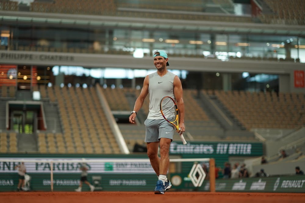Rafael Nadal, entraînement, Roland-Garros 2022, 19/05/2022