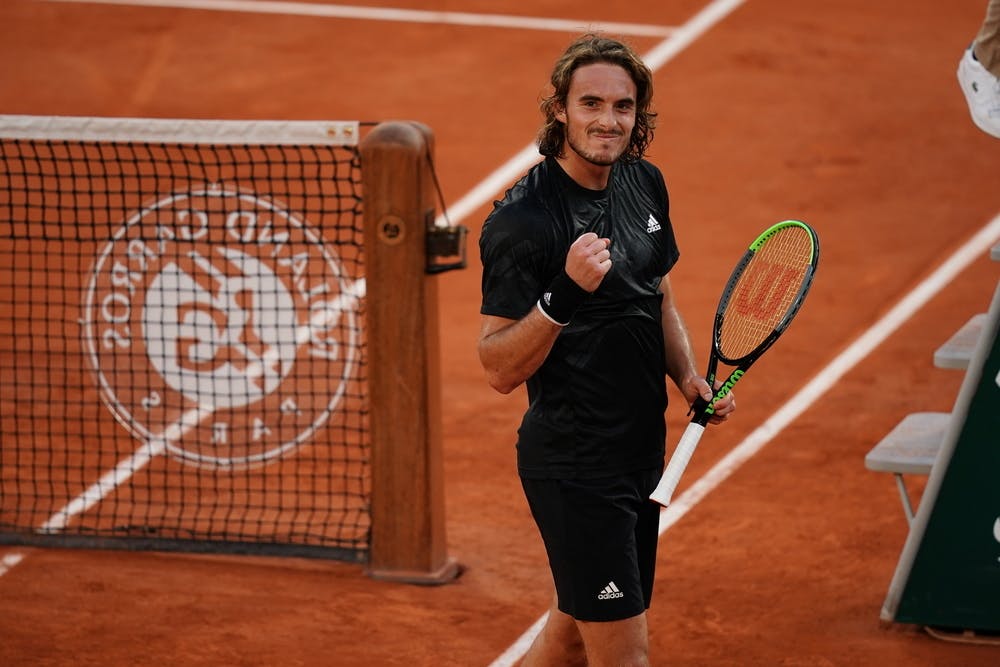 Stefanos Tsitsipas fist pumping