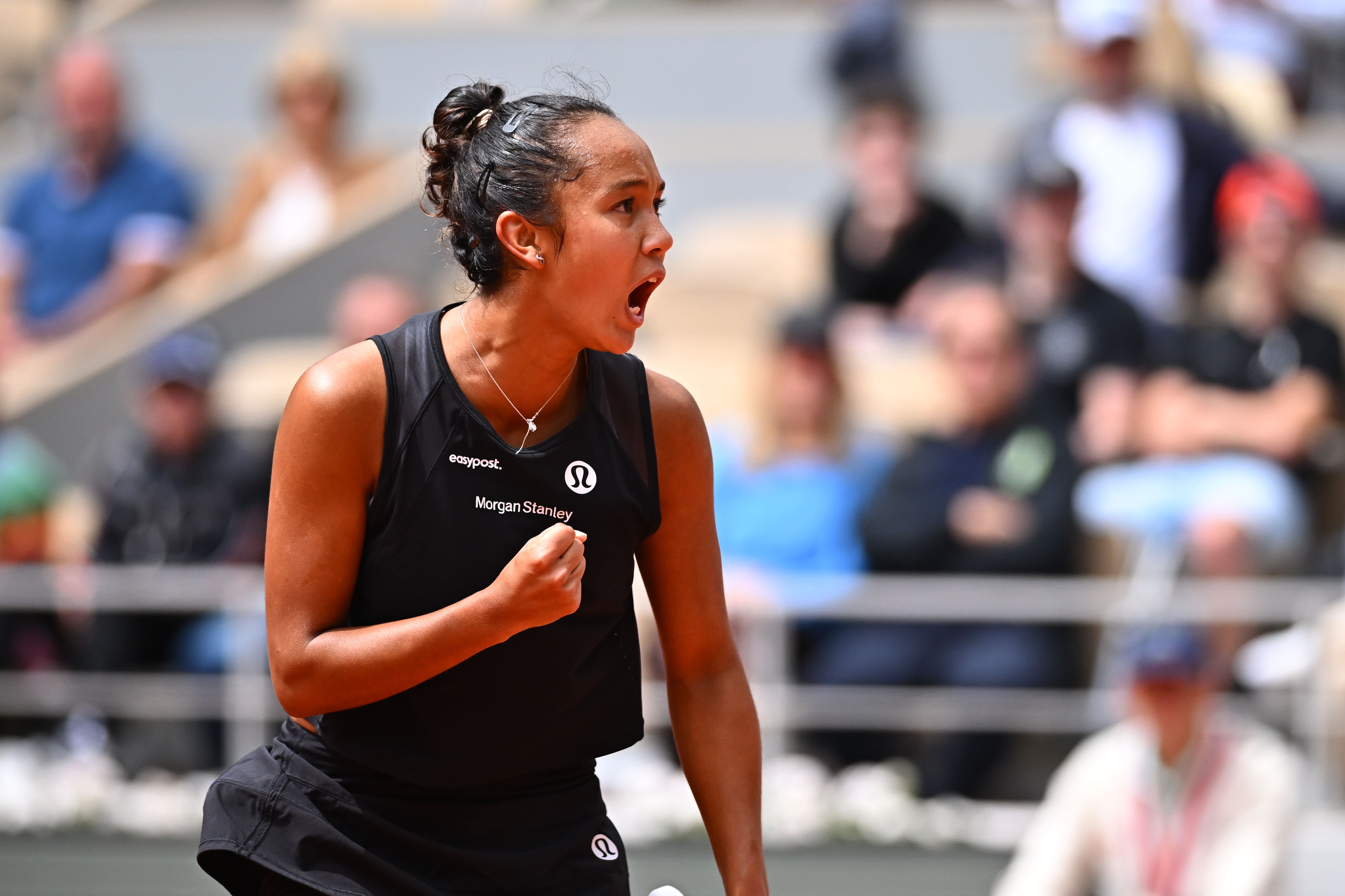 Leylah Fernandez, huitièmes de finale, Roland-Garros 2022