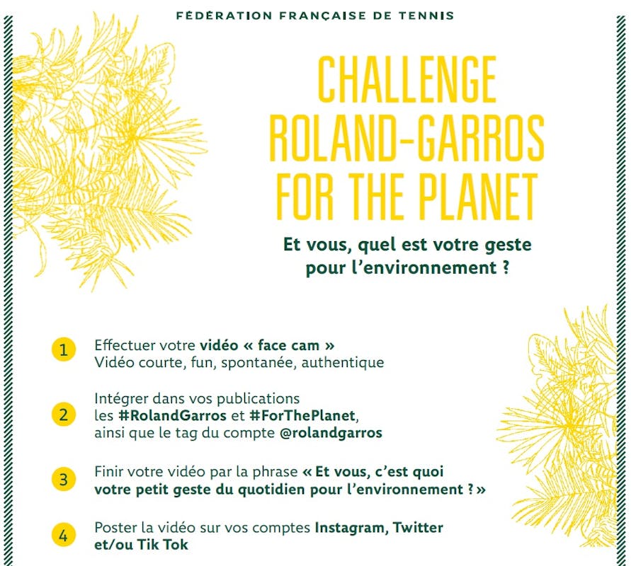 Challenge Roland-Garros for the planet ! 