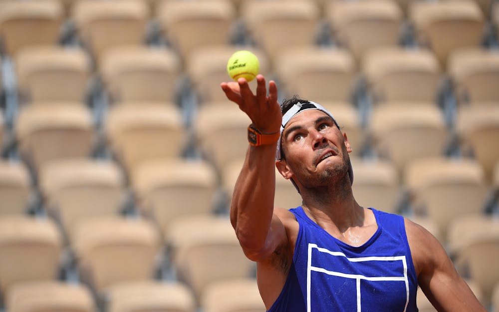 Roland-Garros 2018, Rafael Nadal, entraînement, practice