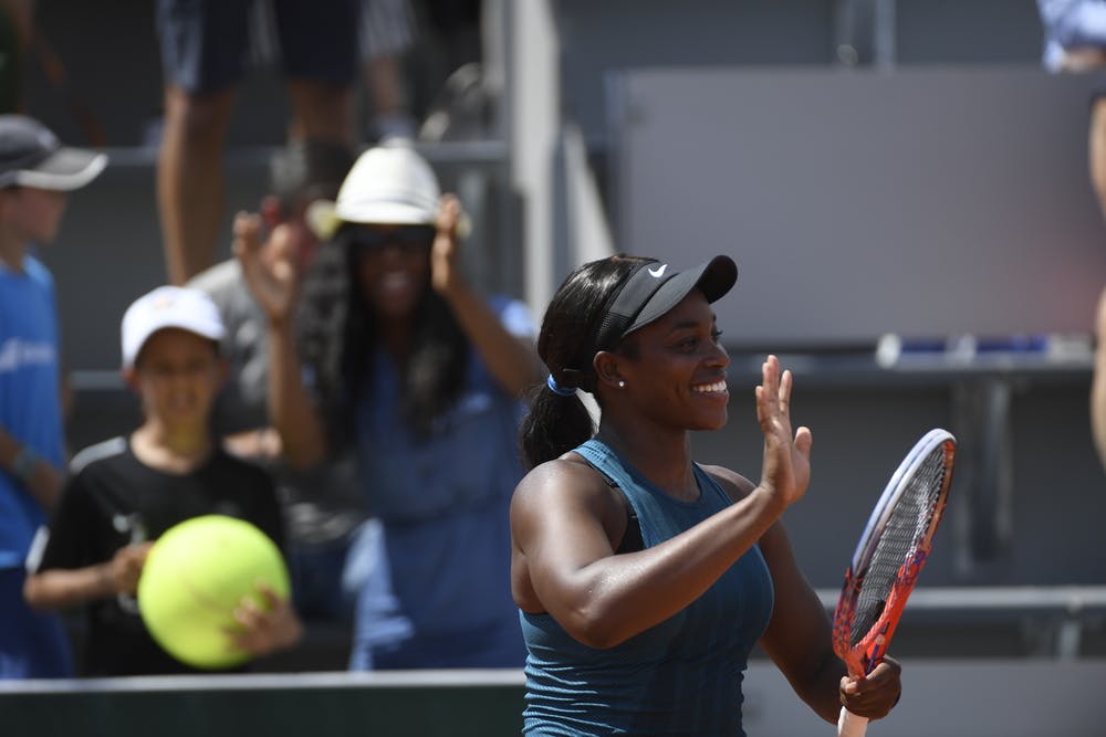 Sloane Stephens, Roland Garros 2018, Simple Dames, 1er Tour