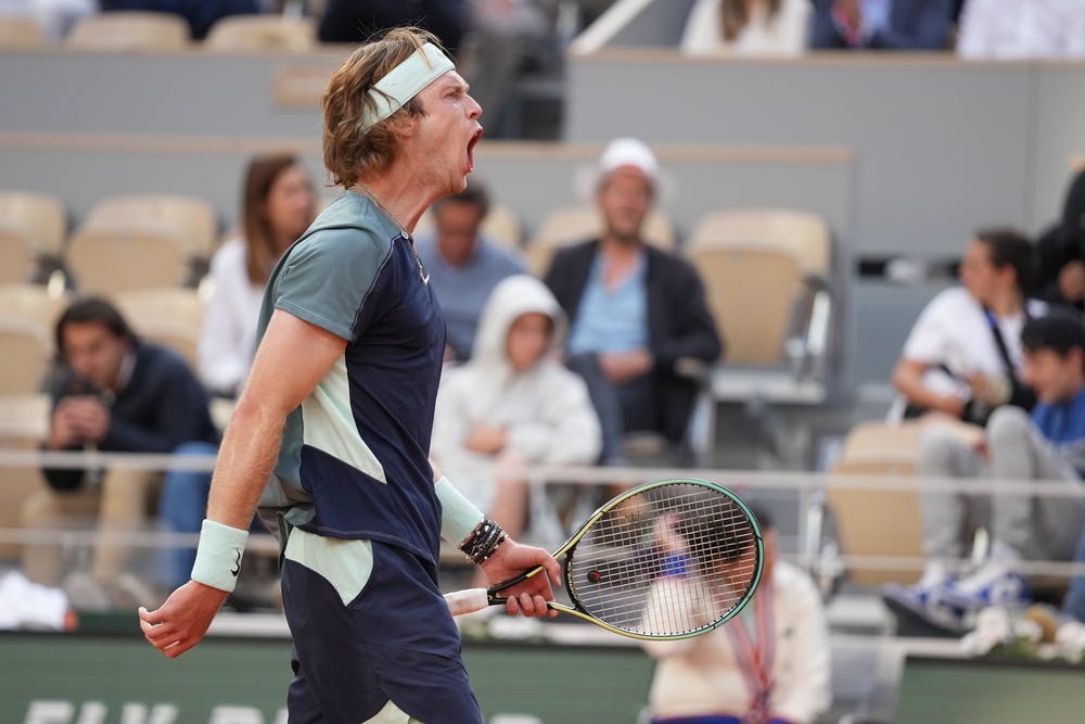 Andrey Rublev, quarts de finale, Roland-Garros 2022