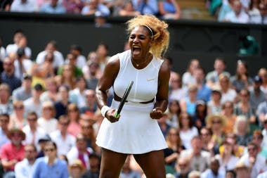Scream from Serena Williams at Wimbledon 2019