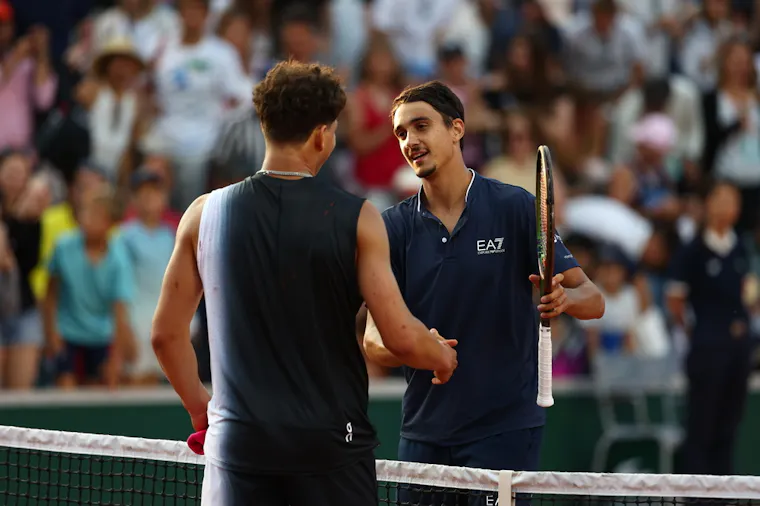 Lorenzo Sonego, Ben Shelton, 1er tour, Roland-Garros 2023 Lorenzo Sonego, Ben Shelton, 1er tour, Roland-Garros 2023