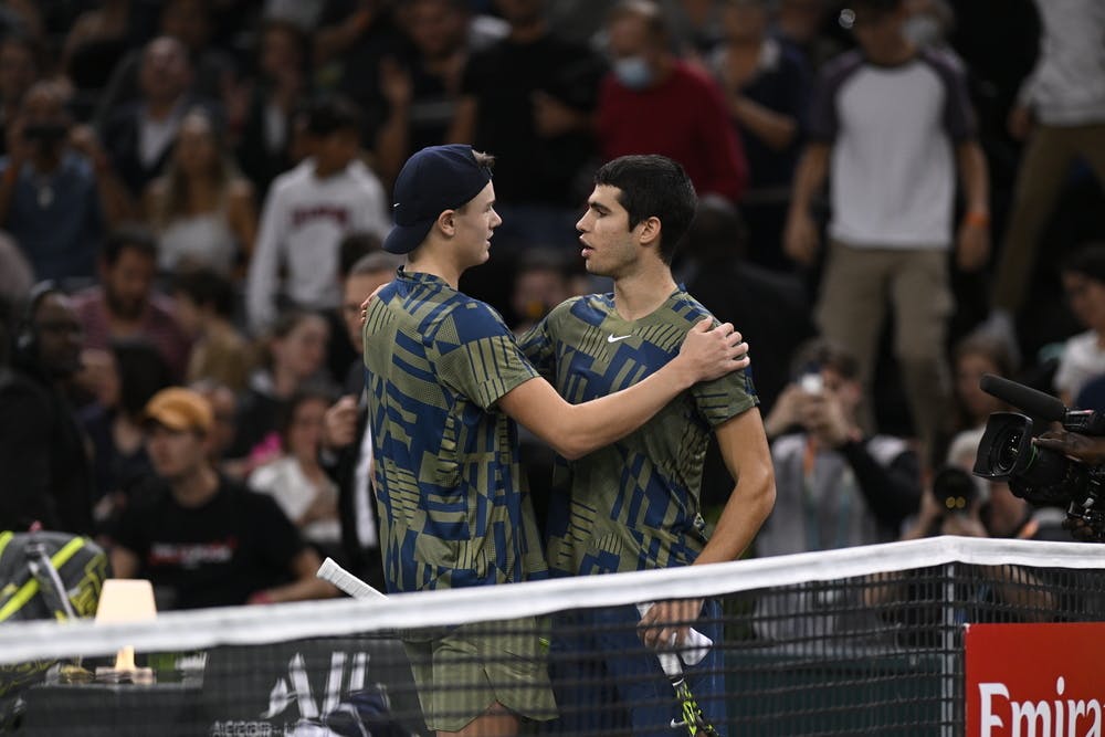 Holger Rune Carlos Alcaraz Rolex Paris Masters 2022