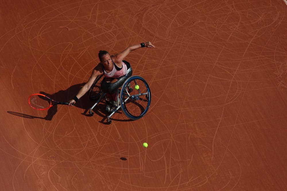 Jiske Griffioen, first round, women's wheelchair singles, Roland-Garros 2023