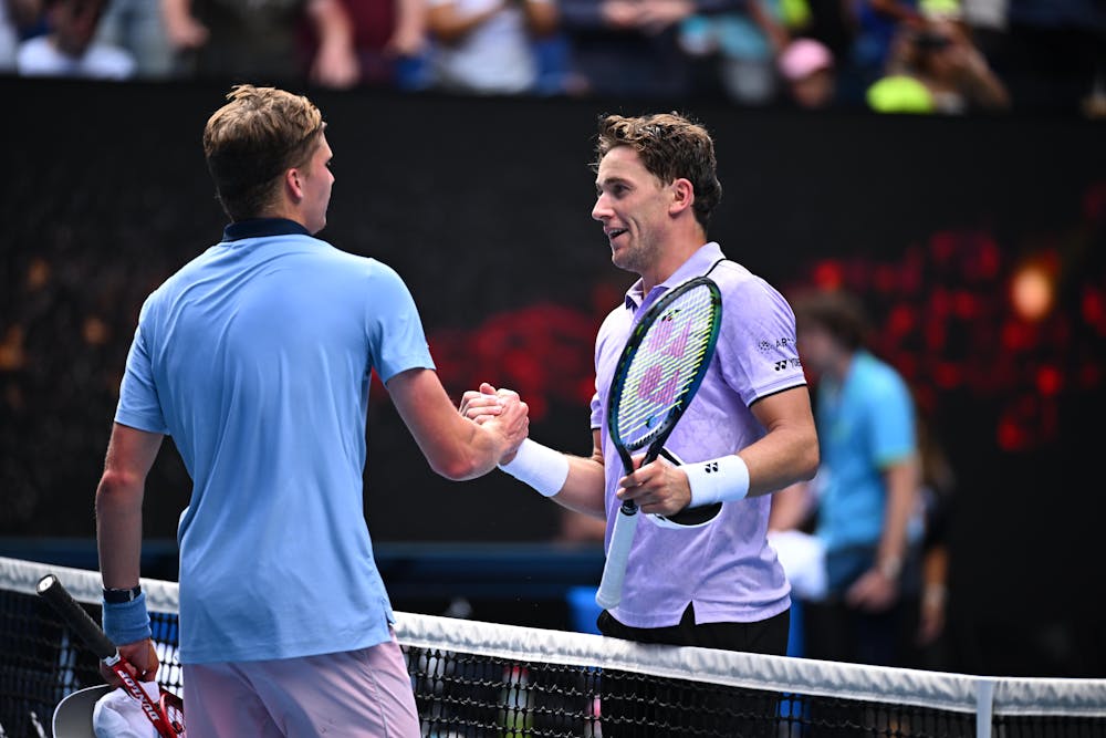 Jenson Brooksby and Casper Ruud Australian Open 2023