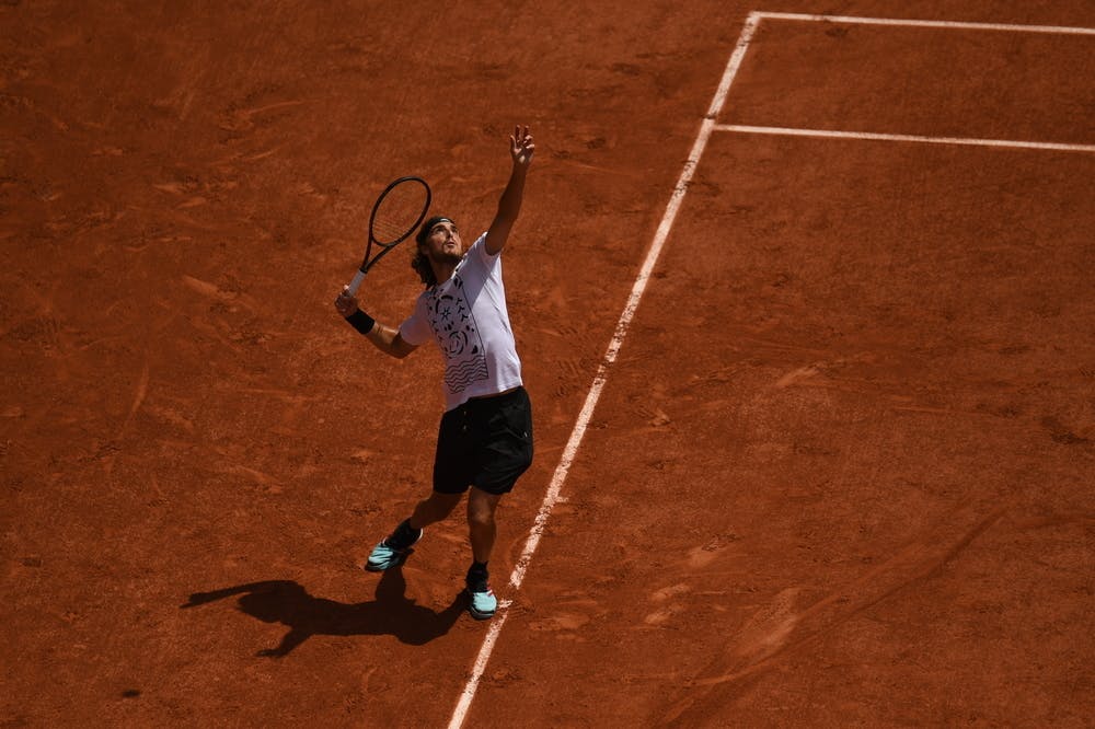Stefanos Tsitsipas, Roland Garros 2022, practice