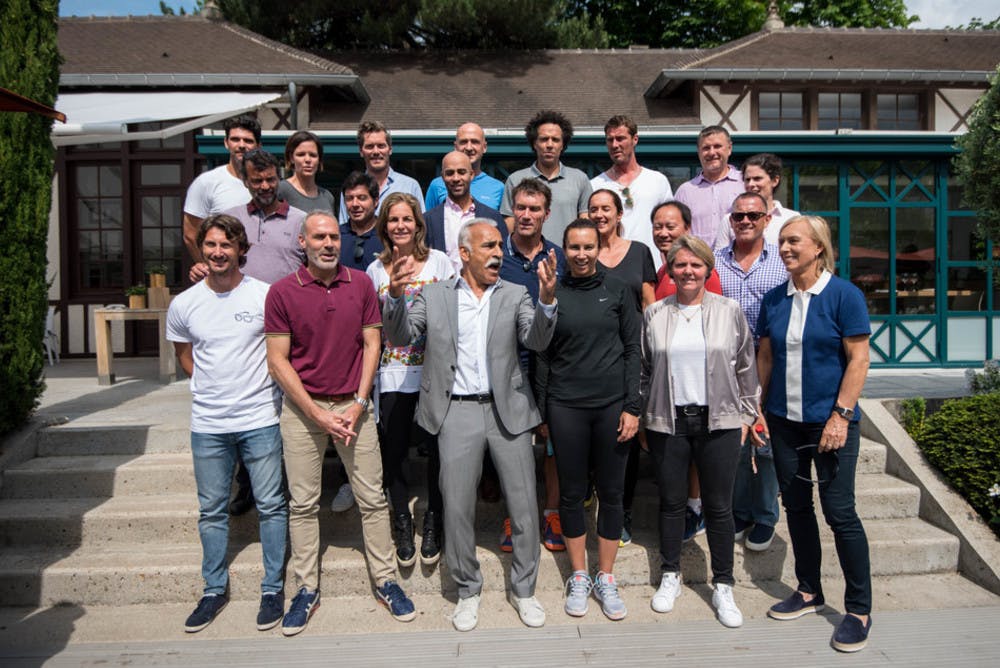 Plateau trophée des légendes 2018. Legends Roland-Garros.