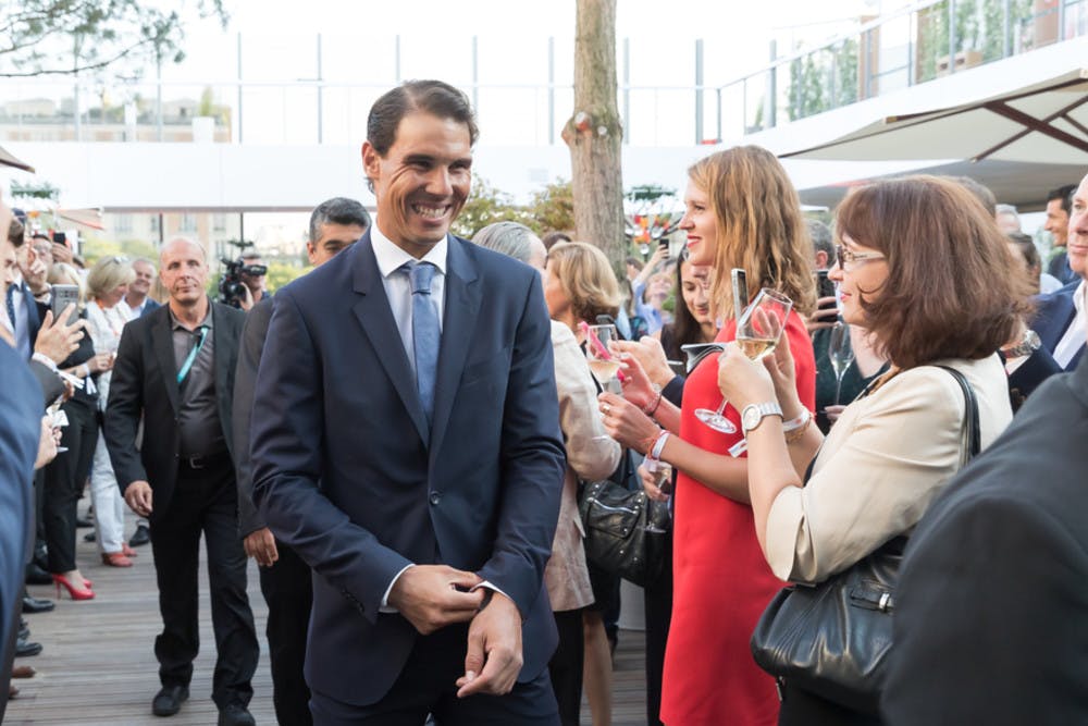 Rafael Nadal inauguration village Roland-Garros 2018